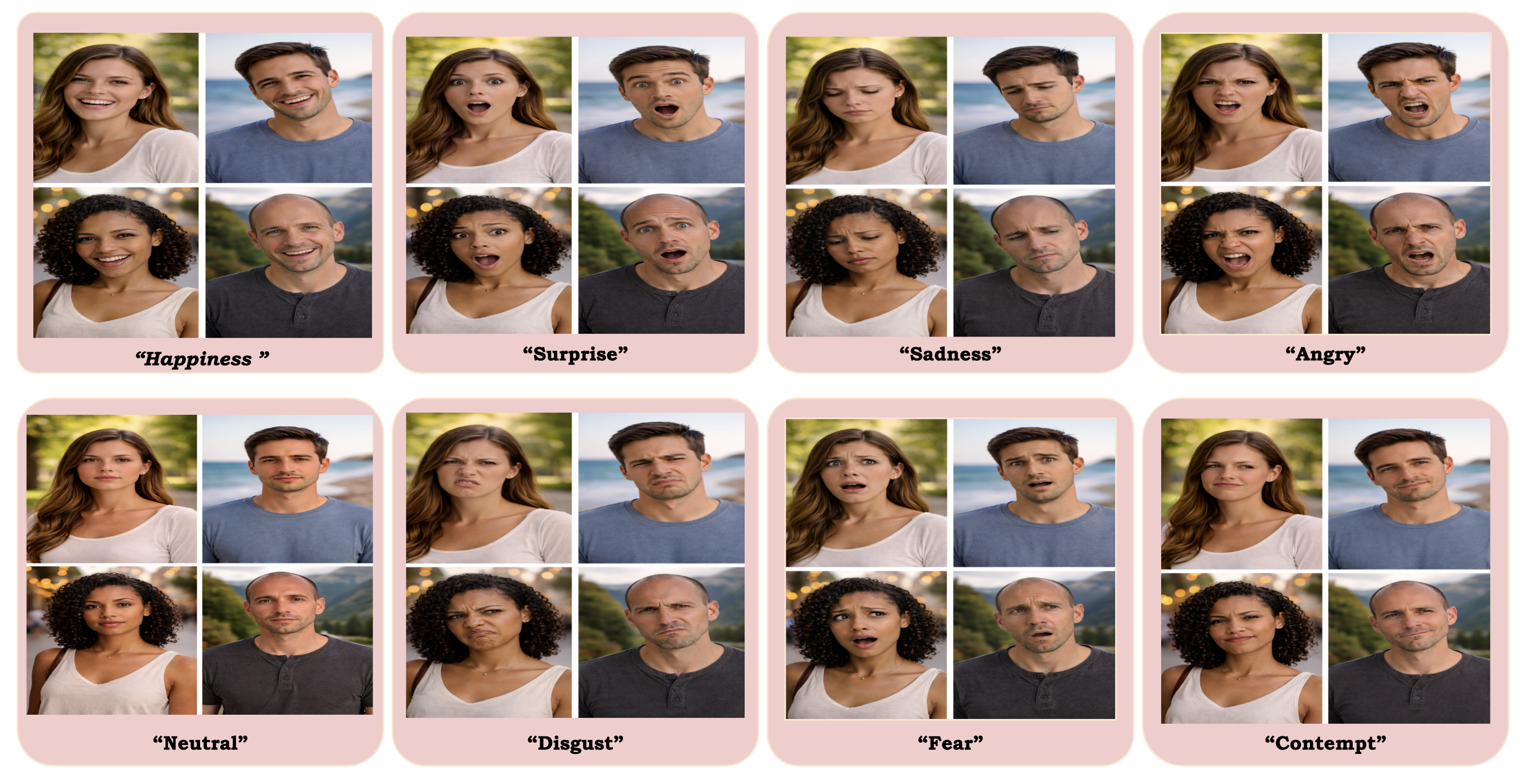 Figure 15 additional emotion variation with respect to eight AffectHuman-43K classes.