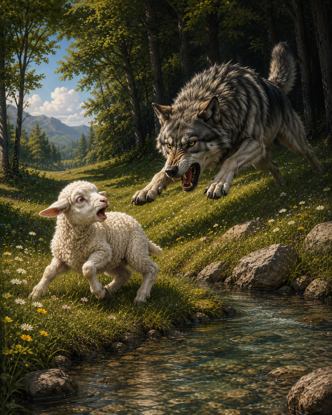 The Cat and the Birds — scene 4