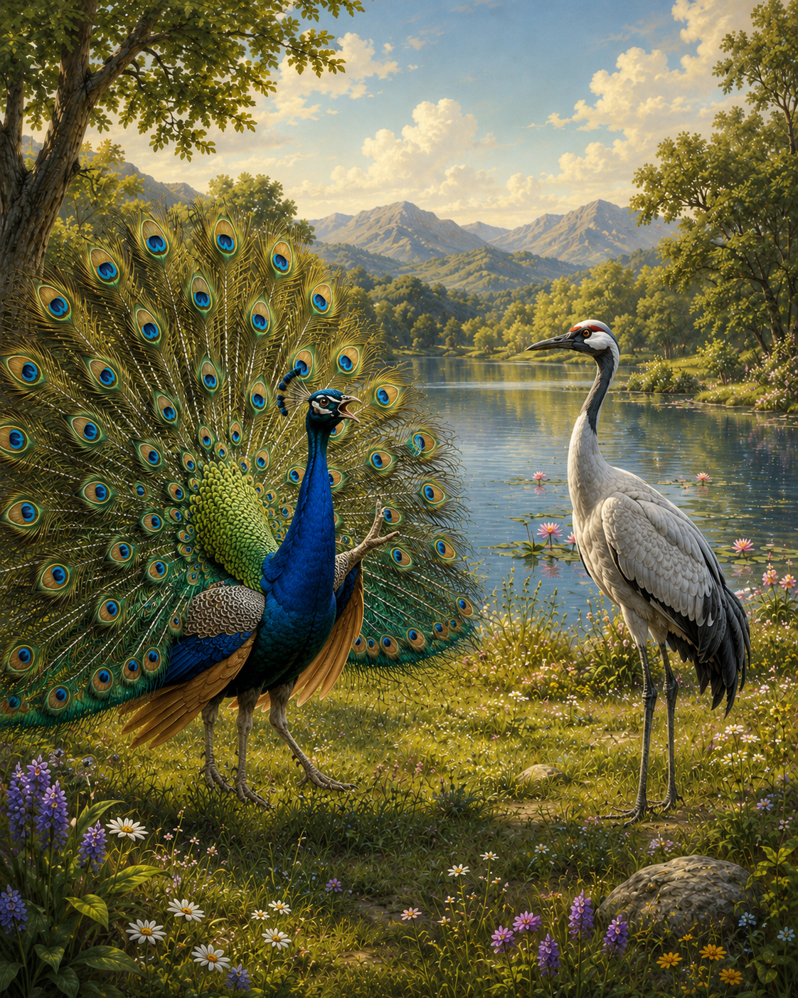 The Peacock and the Crane — scene 2