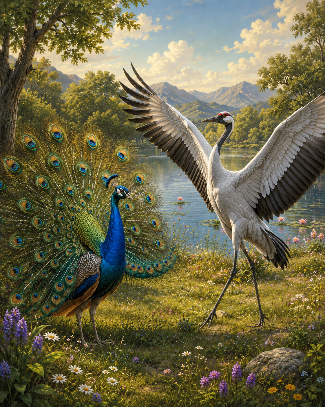 The Peacock and the Crane — scene 3