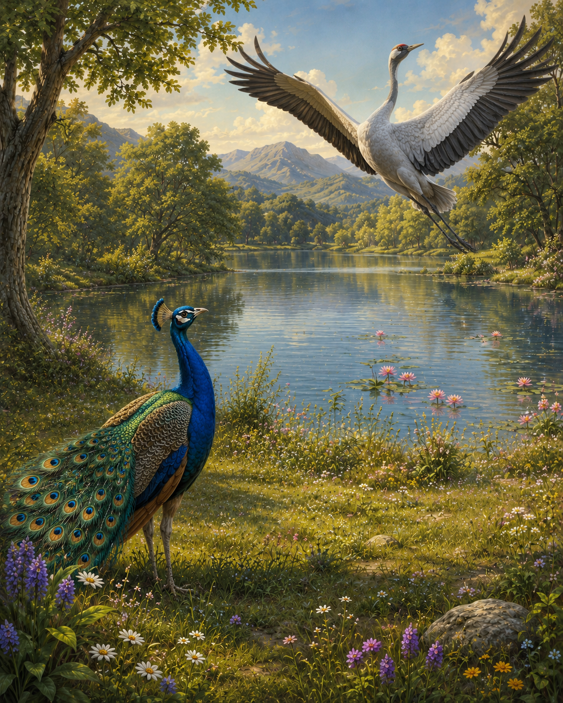 The Peacock and the Crane — scene 4