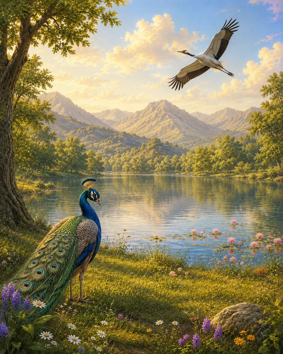 The Peacock and the Crane — scene 5