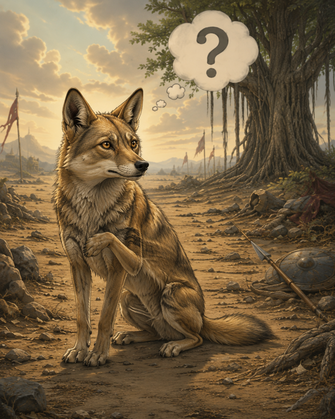 The Jackal and the Drum — scene 3