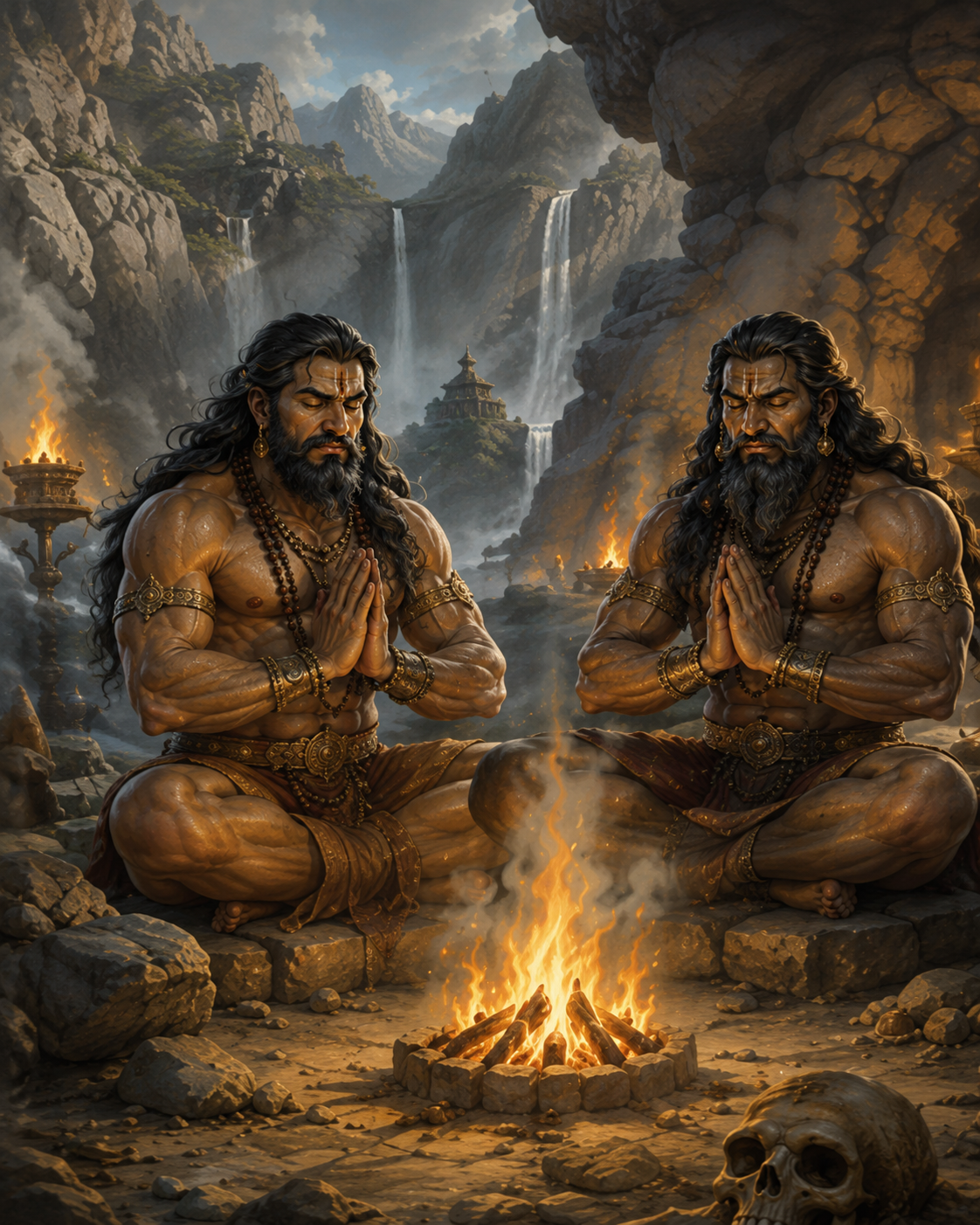 The Fall of Sunda and Upasunda — scene 1