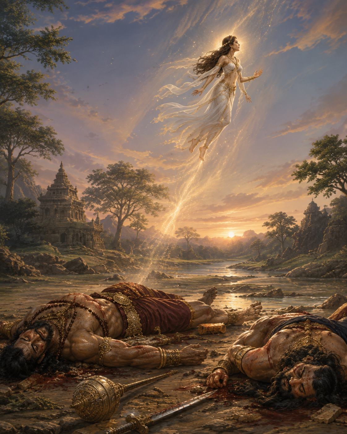 The Fall of Sunda and Upasunda — scene 5