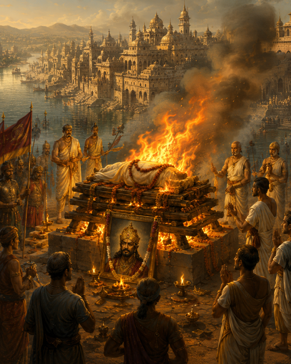 The Stratagem of King Puṇyasena — scene 3
