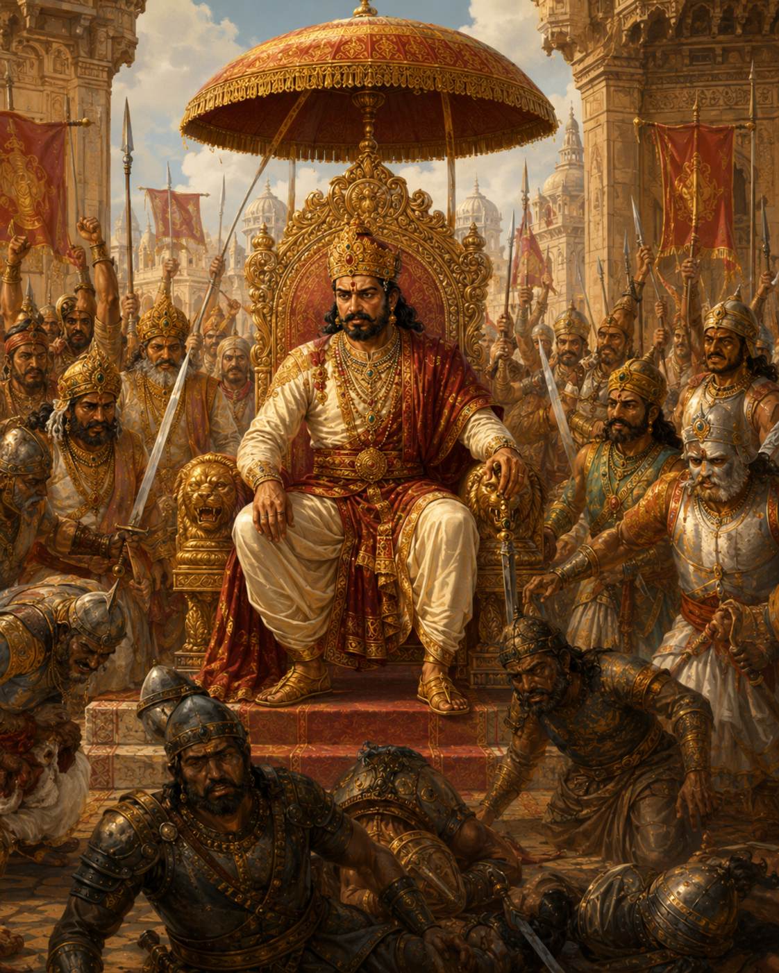 The Stratagem of King Puṇyasena — scene 5